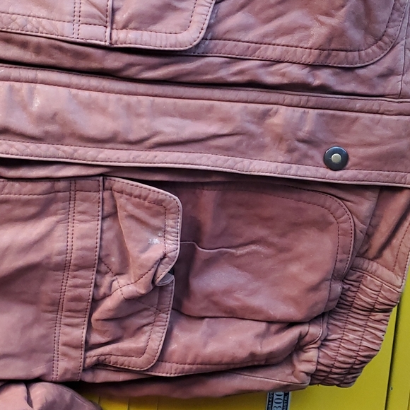 Leather Bomber Jacket Towne by London Fog - Picture 2 of 8